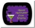 Funky Martini - Personalized Halloween Rounded Corner Stickers thumbnail