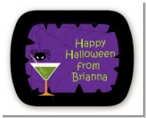 Funky Martini - Personalized Halloween Rounded Corner Stickers