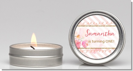 Fun to be One - 1st Birthday Girl - Birthday Party Candle Favors