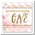 Fun to be One - 1st Birthday Girl - Personalized Birthday Party Card Stock Favor Tags thumbnail