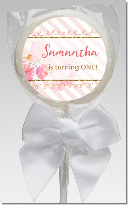 Fun to be One - 1st Birthday Girl - Personalized Birthday Party Lollipop Favors