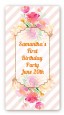 Fun to be One - 1st Birthday Girl - Custom Rectangle Birthday Party Sticker/Labels thumbnail