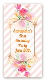 Fun to be One - 1st Birthday Girl - Custom Rectangle Birthday Party Sticker/Labels