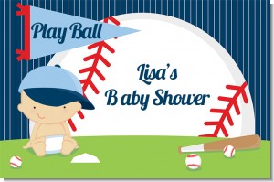 Future Baseball Player - Personalized Baby Shower Placemats