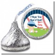 Future Baseball Player - Hershey Kiss Baby Shower Sticker Labels thumbnail