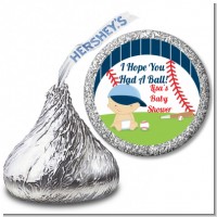 Future Baseball Player - Hershey Kiss Baby Shower Sticker Labels