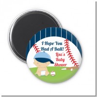 Future Baseball Player - Personalized Baby Shower Magnet Favors
