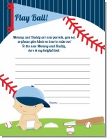 Future Baseball Player - Baby Shower Notes of Advice