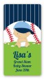 Future Baseball Player - Custom Rectangle Baby Shower Sticker/Labels thumbnail