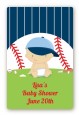 Future Baseball Player - Custom Large Rectangle Baby Shower Sticker/Labels thumbnail