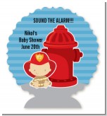 Future Firefighter - Personalized Baby Shower Centerpiece Stand