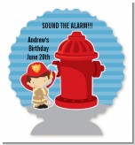 Future Firefighter - Personalized Birthday Party Centerpiece Stand