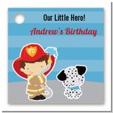 Future Firefighter - Personalized Birthday Party Card Stock Favor Tags