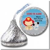 Future Firefighter - Hershey Kiss Baby Shower Sticker Labels