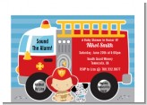 Future Firefighter - Baby Shower Petite Invitations