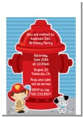 Future Firefighter - Birthday Party Petite Invitations