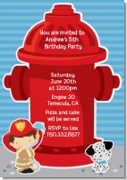 Future Firefighter - Birthday Party Invitations