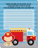 Future Firefighter - Baby Shower Notes of Advice