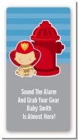 Future Firefighter - Custom Rectangle Baby Shower Sticker/Labels