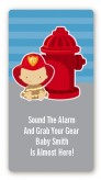 Future Firefighter - Custom Rectangle Baby Shower Sticker/Labels