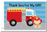 Future Firefighter - Baby Shower Thank You Cards