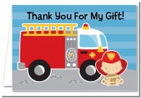 Future Firefighter - Baby Shower Thank You Cards