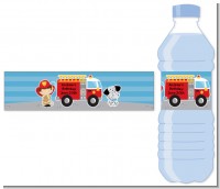 Future Firefighter - Personalized Birthday Party Water Bottle Labels