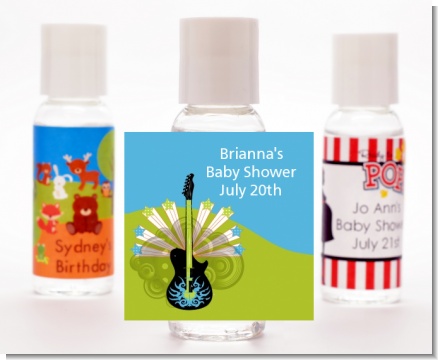 Future Rock Star Boy - Personalized Baby Shower Hand Sanitizers Favors