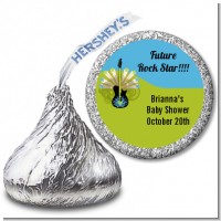 Future Rock Star Boy - Hershey Kiss Baby Shower Sticker Labels