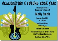 Future Rock Star Boy - Baby Shower Invitations