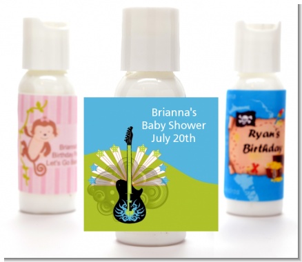 Future Rock Star Boy - Personalized Baby Shower Lotion Favors