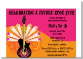 Future Rock Star Girl - Baby Shower Petite Invitations