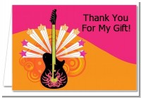 Future Rock Star Girl - Baby Shower Thank You Cards