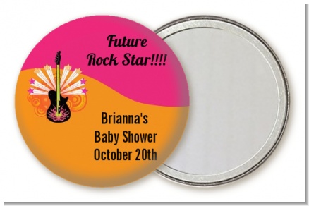 Future Rock Star Girl - Personalized Baby Shower Pocket Mirror Favors