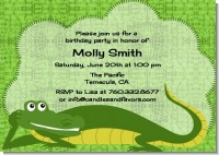 Gator - Birthday Party Invitations