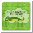 Gator - Square Personalized Baby Shower Sticker Labels thumbnail