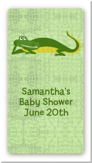 Gator - Custom Rectangle Baby Shower Sticker/Labels