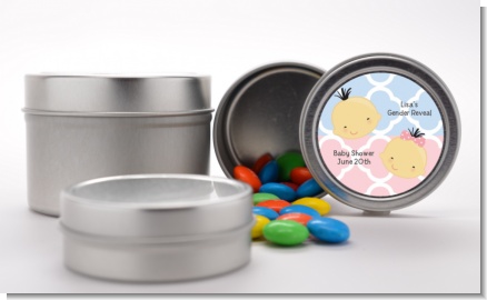 Gender Reveal Asian - Custom Baby Shower Favor Tins