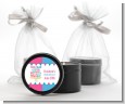 Gender Reveal Cake - Baby Shower Black Candle Tin Favors thumbnail
