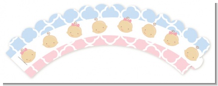 Gender Reveal - Baby Shower Cupcake Wrappers