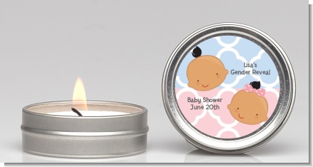 Gender Reveal Hispanic - Baby Shower Candle Favors