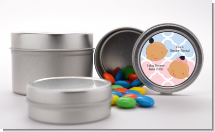 Gender Reveal Hispanic - Custom Baby Shower Favor Tins