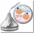 Gender Reveal Hispanic - Hershey Kiss Baby Shower Sticker Labels thumbnail