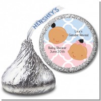 Gender Reveal Hispanic - Hershey Kiss Baby Shower Sticker Labels