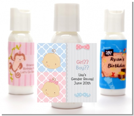Gender Reveal - Personalized Baby Shower Lotion Favors