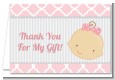 Gender Reveal - Girl - Baby Shower Thank You Cards thumbnail