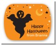 Ghost - Personalized Halloween Rounded Corner Stickers thumbnail