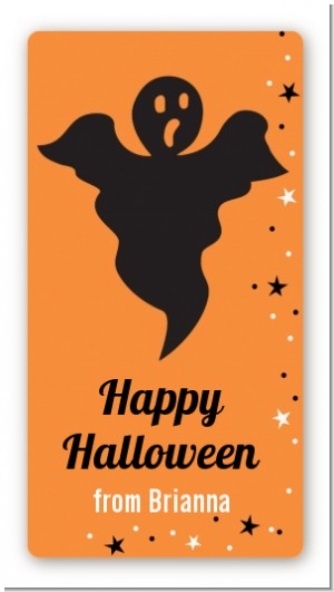Ghost - Custom Rectangle Halloween Sticker/Labels