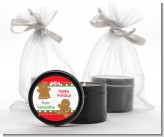 Gingerbread - Christmas Black Candle Tin Favors