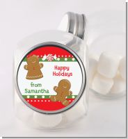Gingerbread - Personalized Christmas Candy Jar